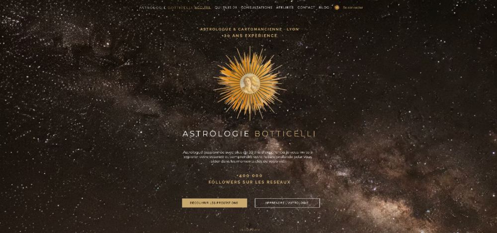 Site web — Astrologie Botticelli