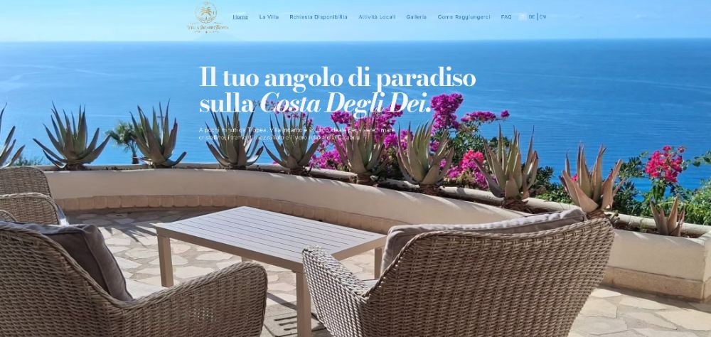 Site web — Villa Incanto Tropea
